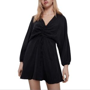 Zara Black Long Sleeve Dress NWT size Large